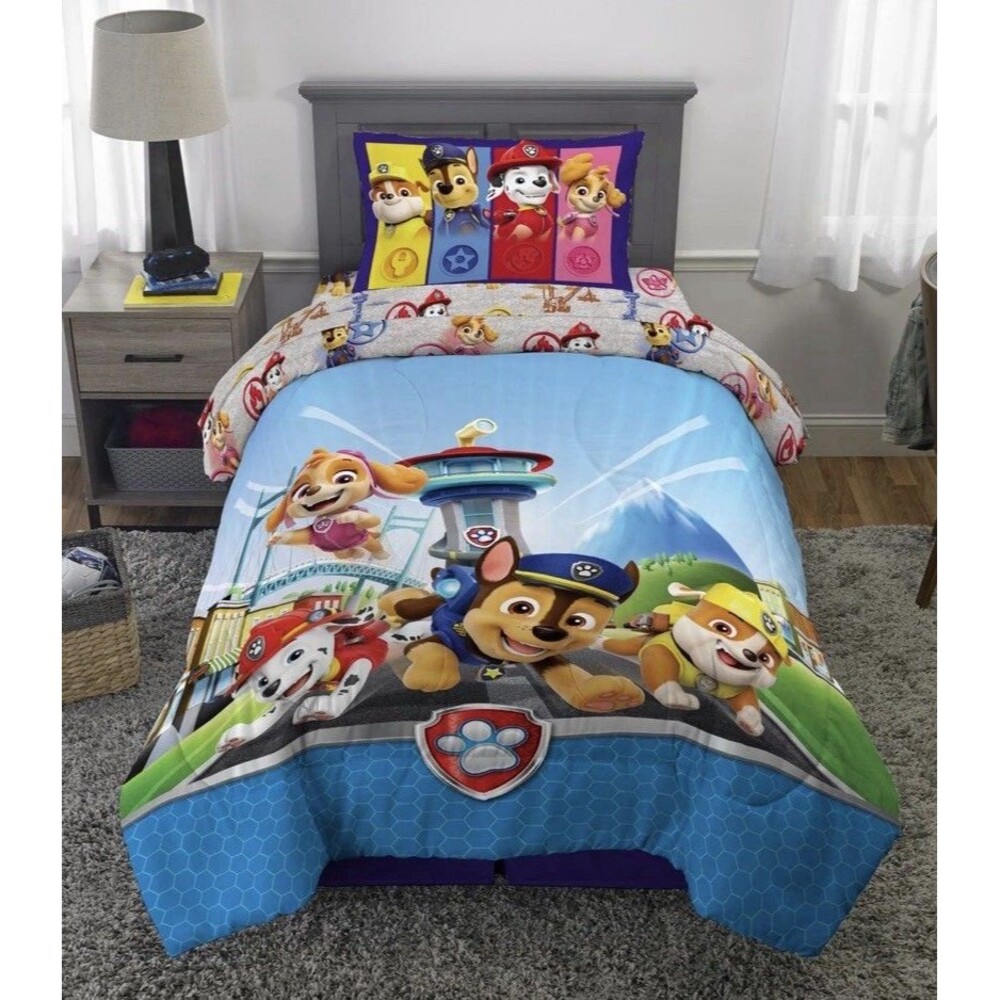 Paw Patrol Barking Buds Twin Full Comforter Pillowcase Set